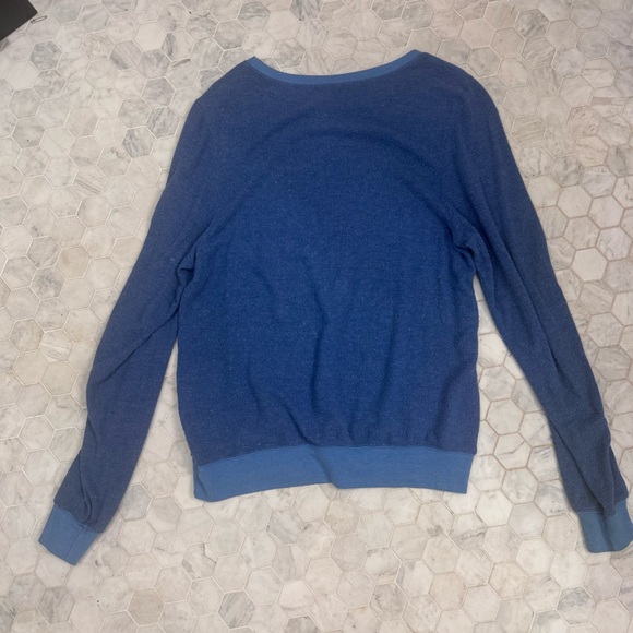 Wildfox Red Wine and Blue Sweatshirt - Picture 5 of 5